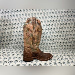 Distressed boulet western boots